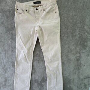LRL Ralph Lauren Jeans Co Ivory Modern Straight Fit Denim Womens Size 28" x 31"